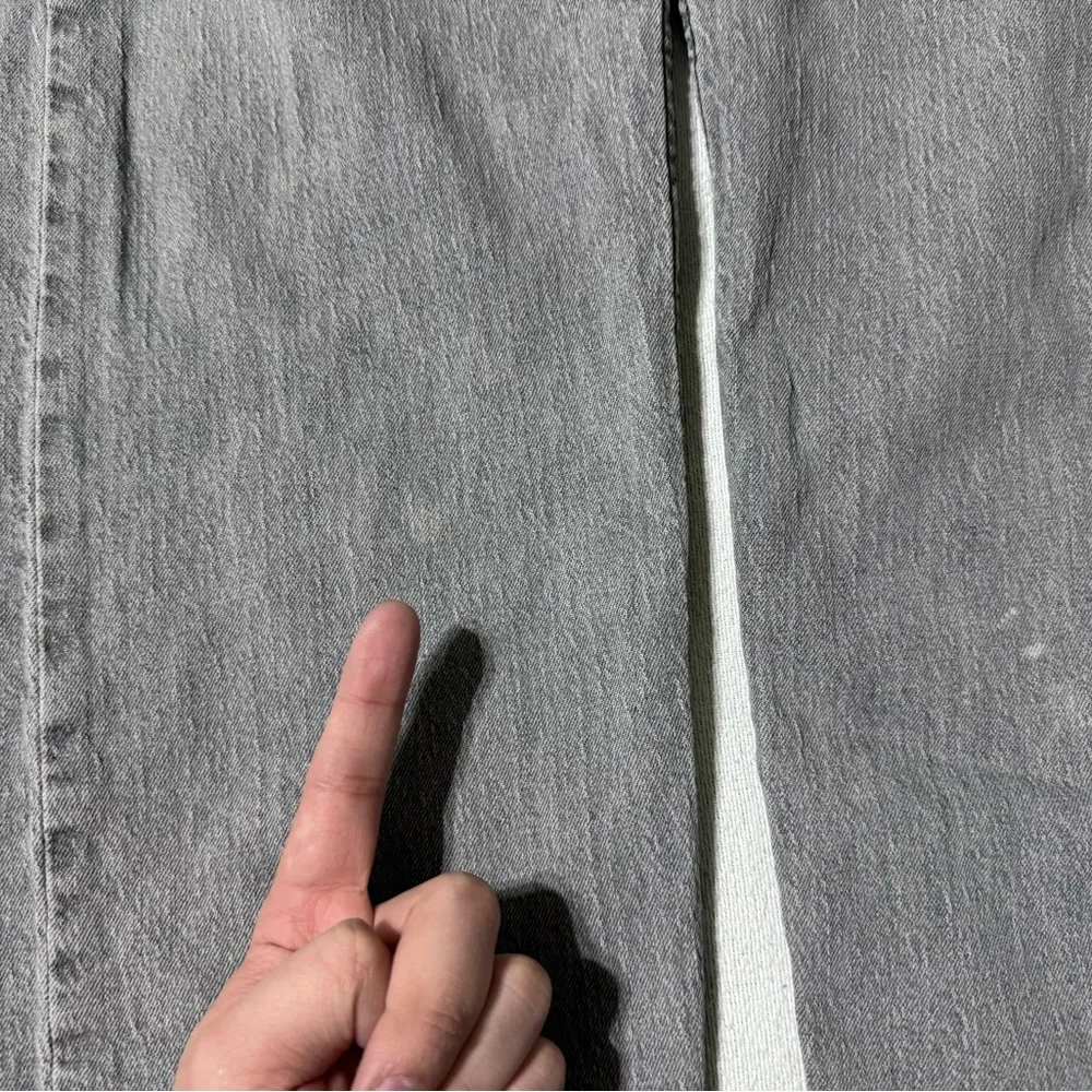 Levis 505 Jeans Mens 33x29 Gray‎ Regular Straight Mid Rise Denim